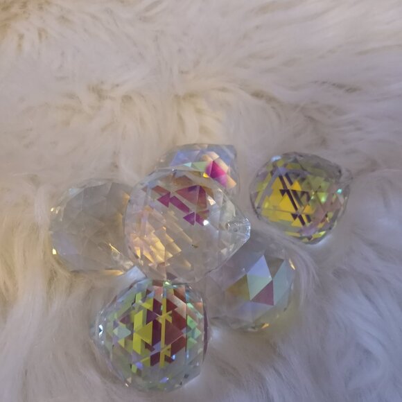 3 Piece Crystal Suncatcher Clear Crystal Ball Prism Suncatchers - 3 Pieces - Picture 11 of 13